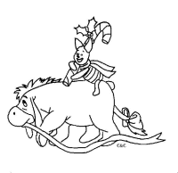 A coloring page of winnie the pooh - group